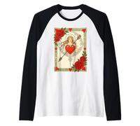 Allegory of Love Vintage Art Nouveau Romance Raglan Baseball Tee