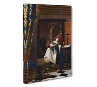 Allegory Of The Catholic Faith By Johannes Vermeer Canvas Print for Living Room Bedroom Home Office Décor, Wall Art Picture Ready to Hang, 30 x 20 Inch (76 x 50 cm)