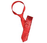 Allegra K 1 Pcs Sequined Shiny Ties Costumes Neckwear In Show For Men Women Red 144 x 5.4cm/57 x 2.1 inches