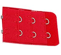 Allegra K 5 Pcs Red Bra Extension Replacement Extenders 2 Hooks Red