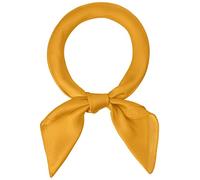 Allegra K 70cm Women Scarves Plain Solid Color Pure Square Kerchief Neck Scarf Neckerchief Bright Yellow 70x70cm/27.56x27.56 inches(LxW)
