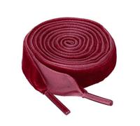 Allegra K Flat Velvet Shoelaces 0.6 Inches Wide Ribbon Shoe Laces Strings for Sneakers Shoes Boots, Wine Red, 100cm/39"