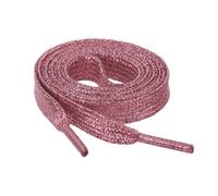 Allegra K Glitter Shiny Metallic Flat Sneakers Shoelace Shoe Laces Strings