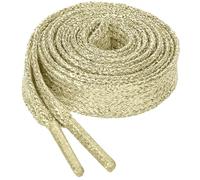 Allegra K Glitter Shiny Metallic Flat Sneakers Shoelace Shoe Laces Strings