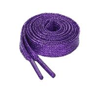 Allegra K Glitter Shiny Metallic Flat Sneakers Shoelace Shoe Laces Strings