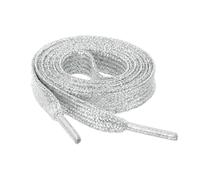 Allegra K Glitter Shiny Metallic Flat Sneakers Shoelace Shoe Laces Strings