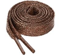 Allegra K Glitter Shiny Metallic Sparkling Shimmery Flat Sneakers Shoelace Shoe Laces Strings 130cm/51.18" Coffee
