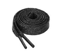 Allegra K Glitter Shiny Metallic Sparkling Shimmery Flat Sneakers Shoelace Shoe Laces Strings 130cm/51.18" Black