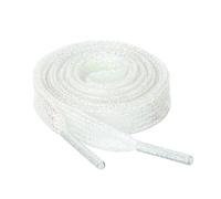 Allegra K Glitter Shiny Metallic Sparkling Shimmery Flat Sneakers Shoelace Shoe Laces Strings 80cm/31.50" White