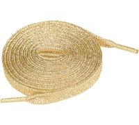 Allegra K Glitter Shiny Metallic Sparkling Shimmery Flat Sneakers Shoelace Shoe Laces Strings, Rose Gold, 130cm/51.18"