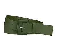 Allegra K Ladies Plus Size Pure Belts, Adjustable Rectangle Buckle Wide Waistband Belt for Dress Green 89-105cm/35.04-41.34"