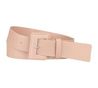 Allegra K Ladies Plus Size Pure Belts, Adjustable Rectangle Buckle Wide Waistband Belt for Dress Pink 71-87cm/27.95-34.25"