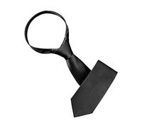 Allegra K Men's Classic Wide Neck Tie Solid Color Necktie for Formal Business Black One Size