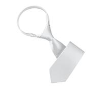 Allegra K Men's Classic Wide Neck Tie Solid Color Necktie for Formal Business White One Size