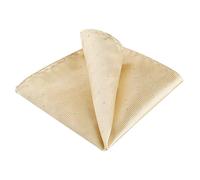 Allegra K Men's Pocket Squares Classic Satin Polka Dots Solid Color Handkerchiefs for Wedding Business One Size Champagne