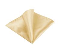 Allegra K Men's Pocket Squares Handkerchiefs Solid Color for Wedding Party One Size Champagne