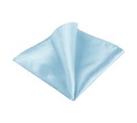 Allegra K Men's Pocket Squares Handkerchiefs Solid Color for Wedding Party One Size Sky Blue