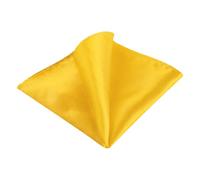 Allegra K Men's Pocket Squares Handkerchiefs Solid Color for Wedding Party One Size Yellow
