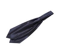 Allegra K Men's Polka Dots Self-Tied Neck Cravat Tie Ascot Tie Formal Party Cravats Navy Blue Red One Size