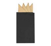 Allegra K Men's Pre-Folded Pocket Squares on Card Solid Triangles Suit Handkerchief One Size Champagne