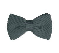 Allegra K Men's Pre-tied Bowtie Adjustable Neck Solid Color Knitted Bow Ties Dark Gray One Size
