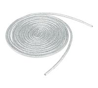 Allegra K Metallic Glitter Shiny Round Shoelace Sparkling Shimmery Sneakers Shoe Laces Strings for Boots 100cm/39.37" Silver