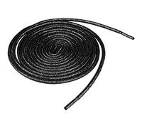 Allegra K Metallic Glitter Shiny Round Shoelace Sparkling Shimmery Sneakers Shoe Laces Strings for Boots 130cm/51.18" Black