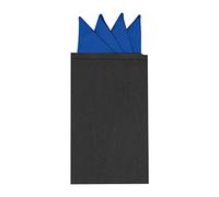 Allegra K Pre-Folded Pocket Square on Card Triangle Suit Handkerchief