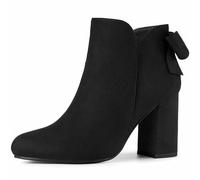 Allegra K Women Glitter Pointed Toe Stiletto Heels Over the Knee Boots