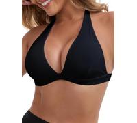 Allegra K Womens Bras Plunge Halter Neck Sports Low Coverage | Backless Triangle Bralette, Quick-Drying, Moisture Wicking, Four Sided Elasticity, Fitness, Yoga, Running, Work, Dailywear