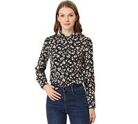 Allegra K Women's Button Down Shirt Work Office Long Sleeve Floral Blouse | Button Down Shirt, Work Office, Business Casual, Long Sleeve, Point Collar, Ditsy Floral Blouse