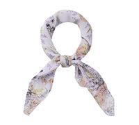 Allegra K Women's Chiffon Scarves Flower Floral Print Square Neckerchief | Breathable neck wrap, elegant hair sash, stylish purse decor, all season