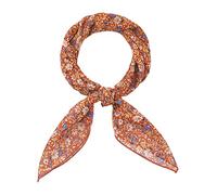 Allegra K Women's Chiffon Scarves Flower Floral Print Square Neckerchief | Breathable neck wrap, elegant hair sash, stylish purse decor, all season
