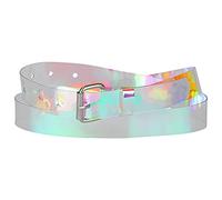 Allegra K Womens Clear Waist Belts for Dresses Transparent Belts Square Buckle Colorful 90-106cm/35.43-41.73"