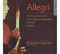 Choir of King's College London & David Trendell – Allegri: Motets & Miserere – CD