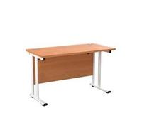 Allegro 1200 X 600 Rectangular Cantilever Workstation Beech/White