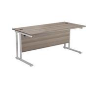 Allegro 1200 X 800 Rectangular Cantilever Workstation Grey Oak/White