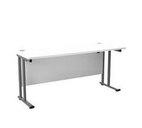 Allegro 1600 X 600 Rectangular Cantilever Workstation White/Silver