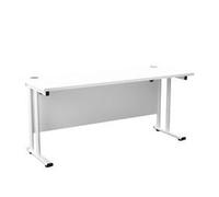 Allegro 1600 X 600 Rectangular Cantilever Workstation -White/White