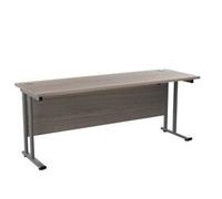 Allegro 1800 X 600 Rectangular Cantilever Workstation Grey Oak/Silver