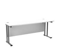 Allegro 1800 X 600 Rectangular Cantilever Workstation White/Silver