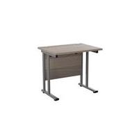 Allegro 800x600 Cantilever Workstation-Grey Oak/Silver TWU8060RECGOSV