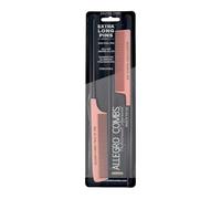 Allegro Combs XL Rat Tail Combs Pintail Separating Combs Metal Tail Separating Combs Aluminium Stitch Combs Braid Stitch Combs Pack of 2 (Pink)