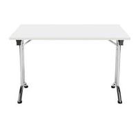 Allegro Folding Table 1200x700 Chrome Frame White top Ref OUFT1270CRWH