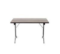 Allegro Folding Table 1200x700 Silver/Grey Oak top Ref OUFT1270SVGO