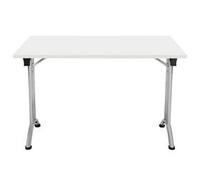 Allegro Folding Table 1200x800 Silver Frame White top Ref OUFT1280SVWH