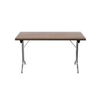 Allegro Folding Table 1400x700 Silver/Dark Walnut top Ref OUFT1470SVDW