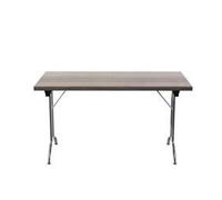 Allegro Folding Table 1400x700 Silver/Grey Oak top Ref OUFT1470SVGO