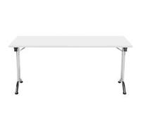Allegro Folding Table 1600x700 Chrome Frame White top Ref OUFT1670CRWH