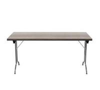 Allegro Folding Table 1600x700 Silver/Grey Oak top Ref OUFT1670SVGO